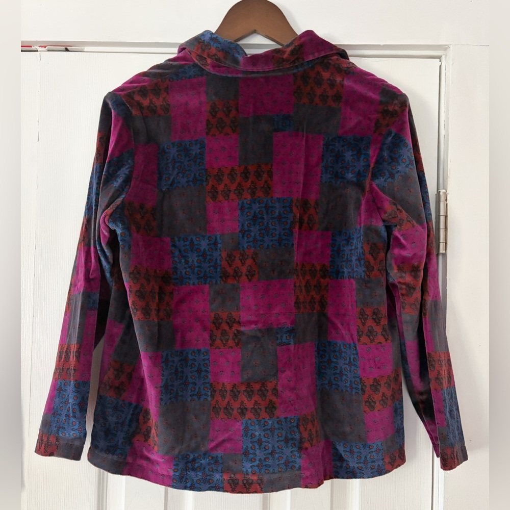 Multicolor Patchwork Jacket Source Unknown Size EST. Small - Picture 2 of 3